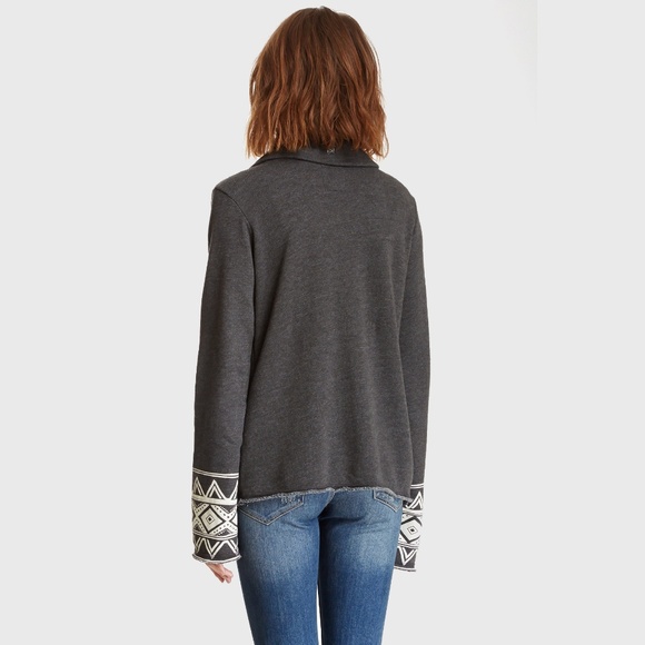 Billabong Small Sweater French Terry Grey NWT - Picture 2 of 3